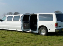 White Limousine for weddings in Canterbury